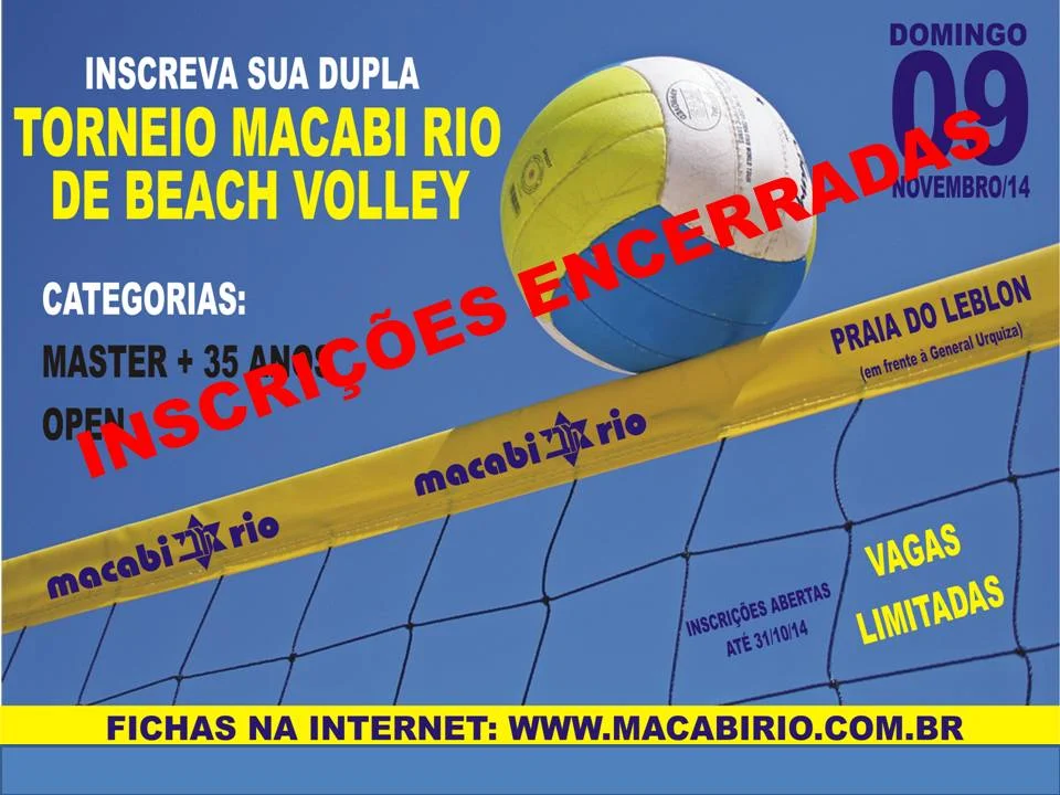 TORNEIO MACABI RIO DE BEACH VOLLEY