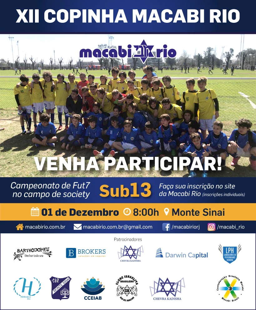 XII COPINHA – Inscrições Sub13