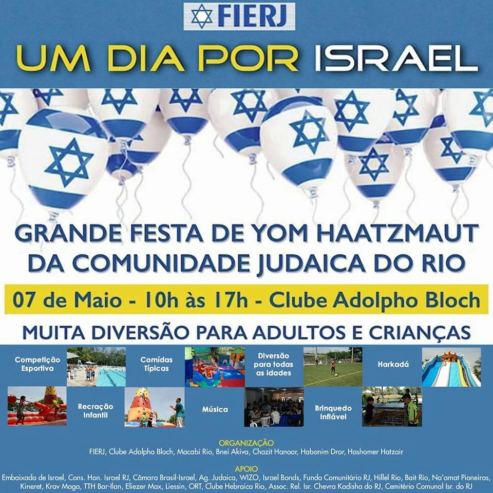 UM DIA POR ISRAEL – FESTA DE YOM HAATZMAUT RJ